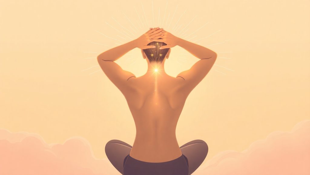 Office workers practicing Somatic Yoga to reduce work stress and improve emotional balance.