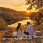 Couple enjoying a cheap romantic getaway in Texas Hill Country